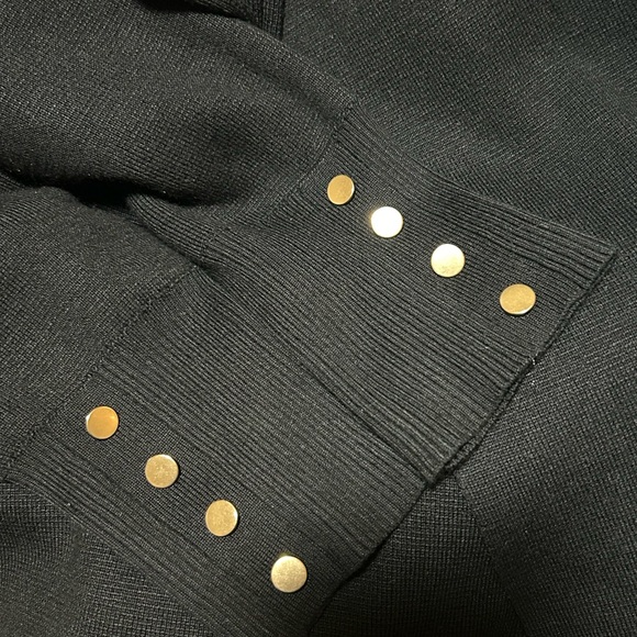 Cyrus Open Front Cardigan - black M - Picture 6 of 9